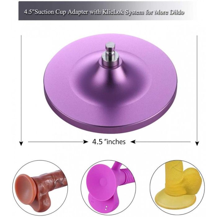 HiSmith - 4.5" Purple Suction Cup Adaptor (KlicLok)
